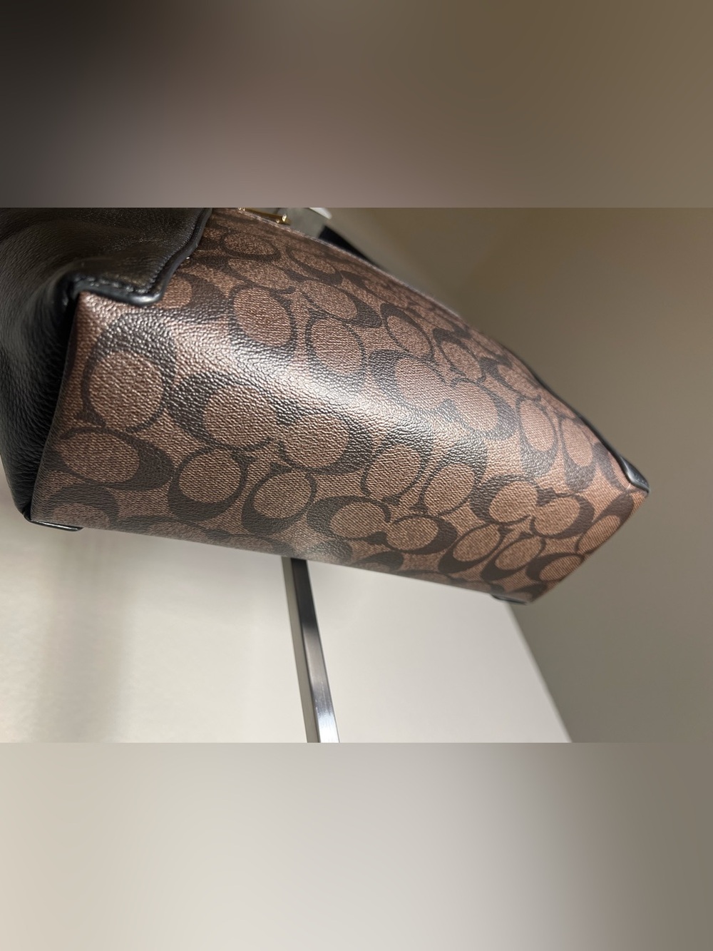Coach Kacey Satchel Bag In Signature Canvas - Picture 6 of 14